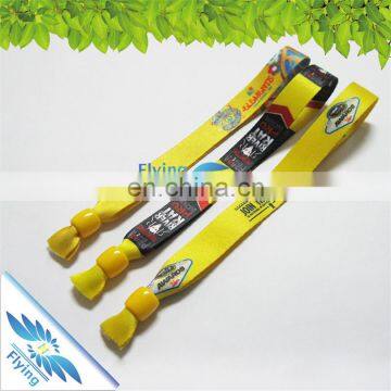 Standard Fabric Silk Wristbands with Slider, Smooth Material Events Bracelet