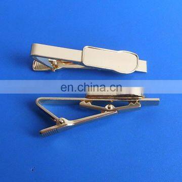 gold color finished blank tie bar sets for wholesale