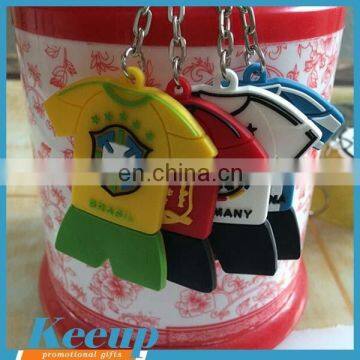 3D Soccer Uniform PVC Keychain for Promotional Products