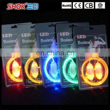 Hot Promotional Flashing Led Glowing Light Shoelace for running