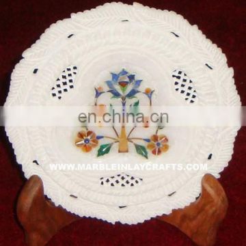 Marble Inlay Dinner Plate