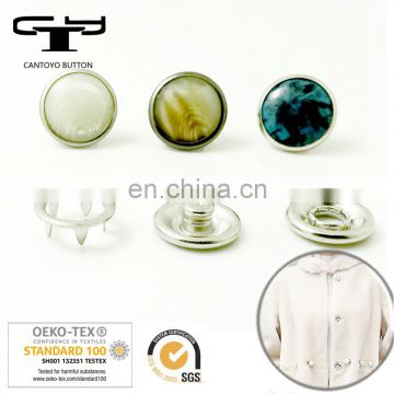 Colorful pearl garment metal snap buttons