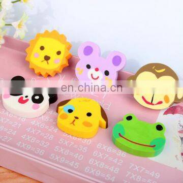 6pcs Animal Design Eraser Set Colorful Cartoon Eraser Set Cartoon Nativity Eraser photo-2