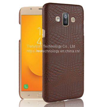 Crocodile Leather Hard Back Shell Case SKIN Cover For Samsung Galaxy J7 Duo photo-4