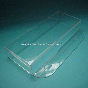 To Win-Kitchen Square Food Tray Organizer Plastic Acrylic Transparent Serving Tray