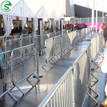 Temporary cheap used crowd safety concert metal construction control barrier