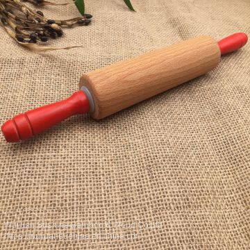 Wooden Rolling Pin,Handles With Paint,Made of Beech Wood photo-2