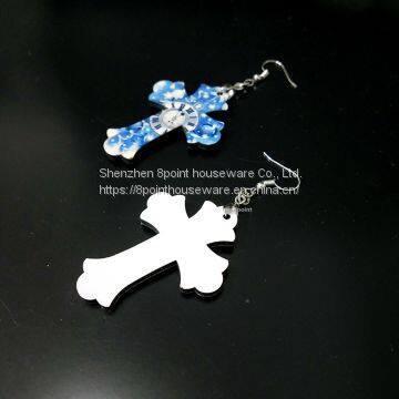 Sublimation MDF Custom Blank Earring photo-5