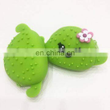 Custom Fruit Design Rubber Dropping Women Purse Novelty Promotional Coin Bag Zipper Ladies Silicone Coin Wallet photo-7
