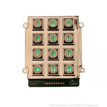 3x4 Layout Matrix Metal Keypad for Access Control photo-2