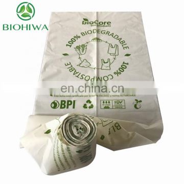 Wholesale PLA biodegradable shopping bag plastic compostable bag