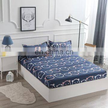 2020 Comfort Knit Polyester Flat Fitted Sheet Patterned Counterpane Mattress Pad Cover Protector With Lace From China photo-6