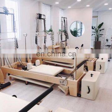 2020 SZ Portable Yoga Machine Balanced Body Pilates Reformer Stainless Steel White Maple Wood Reformer Trapeze Table Cadillac photo-5