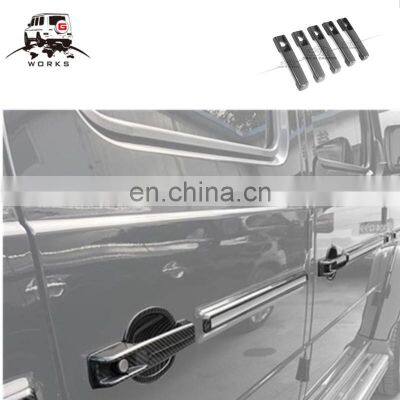 2019 year G class W464 carbon fiber handle cover fit for G wagon W464 G500 G63 G65 handle cover 5pcs