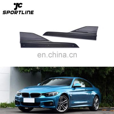 14-17 M2 Style Carbon Fiber F32 Side Skirts Trim for BMW 435i 440i M Sport 2-Door