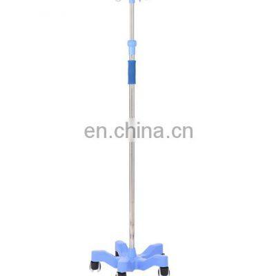 Stainless Steel Medical Infusion Pole Hospital IV Pole Stand for Hospital Use photo-2