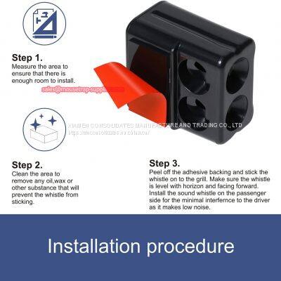 Humane Plastic Animal Protection Device Deer Flute Whistle for Car Trunk Motorcycle Vehicle photo-5