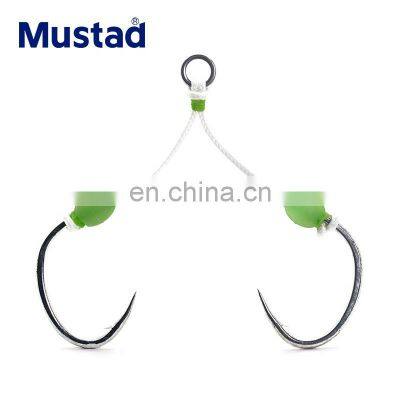 Mustad  J-ASSIST3 luminous Double Barbed String Steel Assist Jig Hook  Fishing Hook