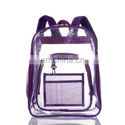 Custom Clear Pvc Waterproof, Backpack Large Capacity Black Children Unisex Backpack School Bags/ photo-3