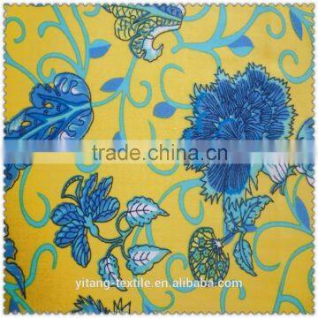 big flower printing spandex cotton fabric