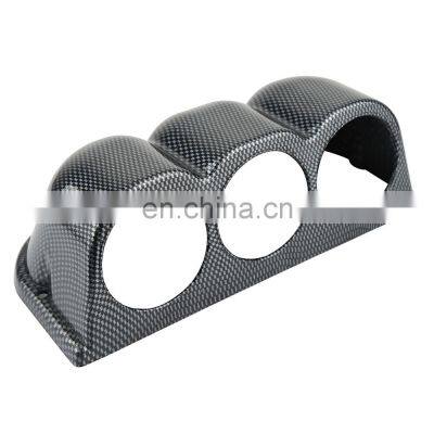 52mm 60mm 1 2 3 Hole Universal Gauge Pod Car Auto A Pillar Pod 3 Triple Carbon Fiber Gauge Pod Holder Cup