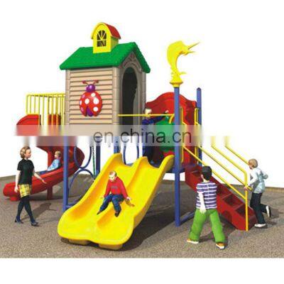 Kids indoor equipment plastic slides outdoor playground for sale