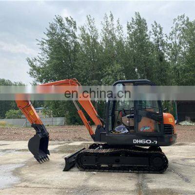 New stock doosan mini used excavator dh60-7 with low working hours