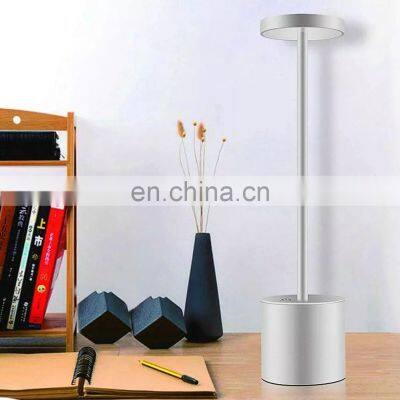 Hot Sell Hotel Aluminium Material LED Rechargeable Lamp Restaurant Decorative Table Lamp photo-4