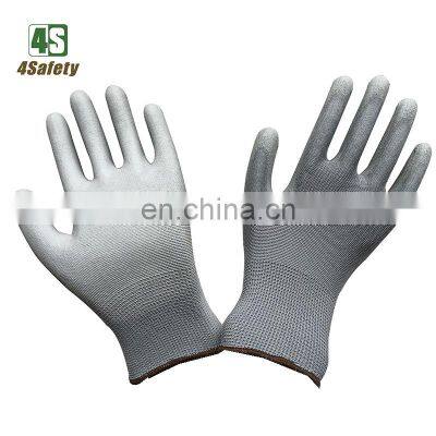 4SAFETY PU Palm Coated Antistatic Work Gloves CE EN388 photo-2