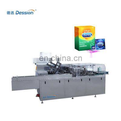 High Accuracy Condom Bag Sachet Cartoning Box Packing Machine Condom Packing Machine