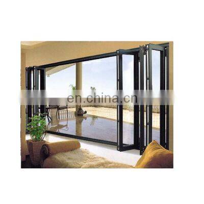 2022 upvc Glass Sliding Bi Folding Doors And Windows Horizontal Folding Door