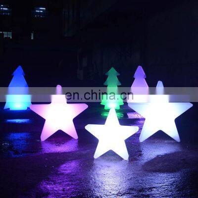 decoration bow Christmas led light/Top tree decorate star smart outdoor lights RGB color flashing led Christmas light decoration