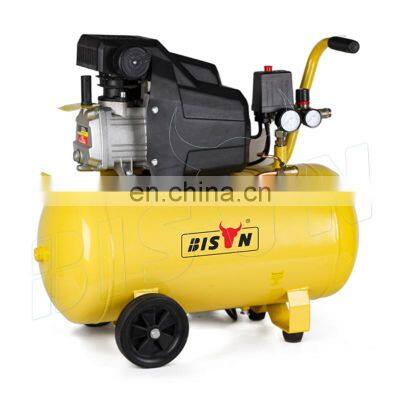 Bison China Good Ac Power Portable 50L Oil Lubricated Direct Driven Air Compressor Air Compressor