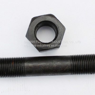 4.8 / 6.8 / 8.8 Grade Double Ended Bolt Carbon Steel Material For Thermal Power Plant