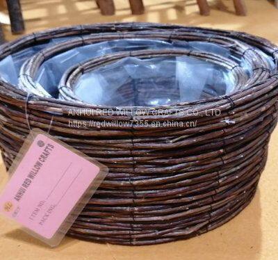 Outdoor Wicker Basket/Large Basket Planter Price photo-4