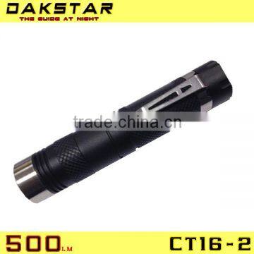 DAKSTAR CT16-2 CREE XM-L T6 500LM 18650 8 Function EDC Magnetic Switch Flashlight