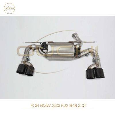 Накатный выпускной коллектор из нержавеющей стали для BMW 220i f22 B48/M235i F22/M240i G42/328i N20/320I G20 с глушителем с клапаном. Высокопроизводительные автомобильные запчасти