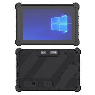 Hot Selling 10 Inch Intel N5100 I5 I7 FHD 8 +128GB 16+256GB Win10 Pro Win11 Pro 4G 5G Rugged Tablet PC Pad With NFC 2D Barcode Scanner Vehicle Holder photo-2