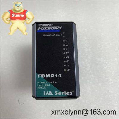 Foxboro FBM214 P0922VT HART Communication Input Interface Module – Smart 4–20 mA acquisition with HART diagnostics