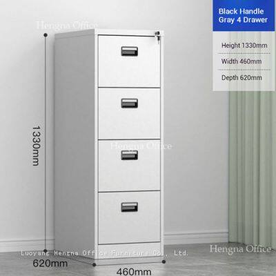 4 Drawer Lateral File Cabinet With Lock HN-LC32for Logistics Center, Impact-Resistant Design & Smooth Drawer Runners, Manufacturer Custom photo-3