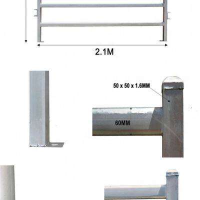 2025 Hot Selling AUS7ft Heavy Duty Livestock Cattle Corral Fence and Horse Round Pen Panels photo-2