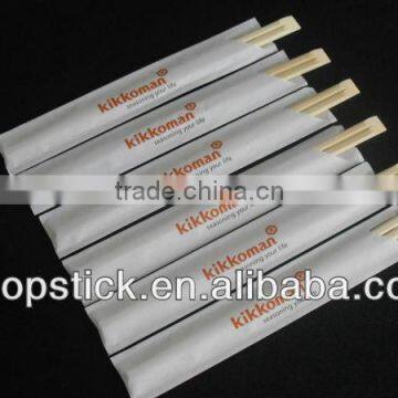 eco frendly paper sleeve tensoge disposable bamboo chopsticks