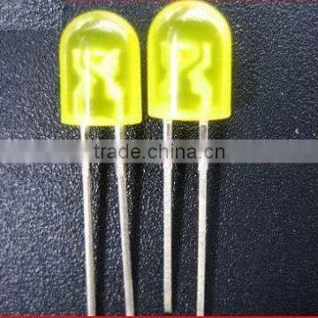 5mm Yellow Oval Led lamp with stopper