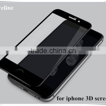 Best selling 9H 3d tempered glass protector for iphone 6 case cover