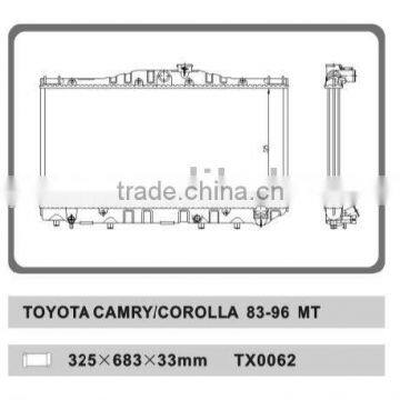 auto radiator for TOYOTA CAMRY/COROLLA 83-96 MT