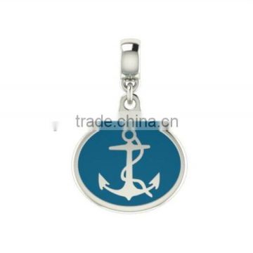 Greek Delta Gamma anchor Charm Fits All Beaded Charm Bracelets