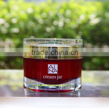 5ml Red Plastic container for creams