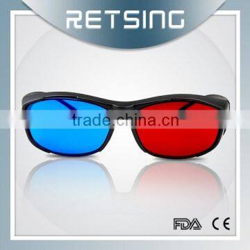 Red / Blue Lens 3D Glasses to Watch 3D Movies at Computer