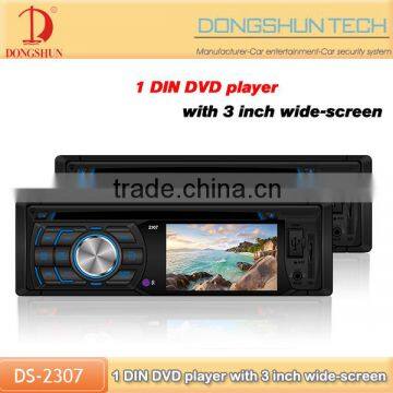 single din car dvd player for universal with CD MP3 AUX FM USB SD function