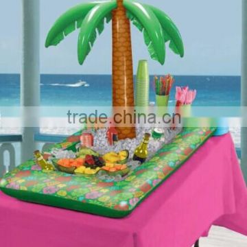 Eco-friendly pvc inflatable Luau Palm Tree Buffet Cooler